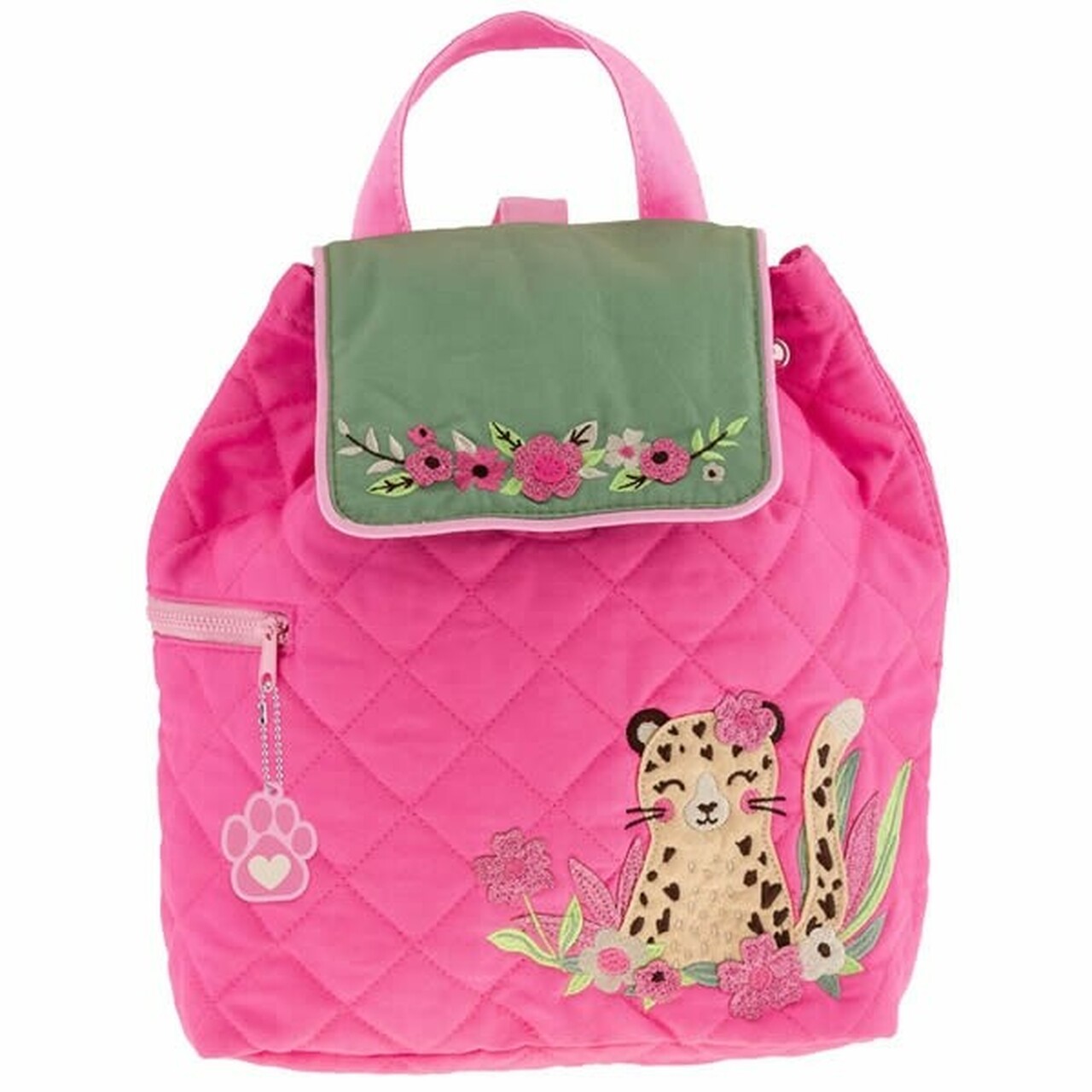 Quilted back pack - Stephen Joseph - Leopard pink