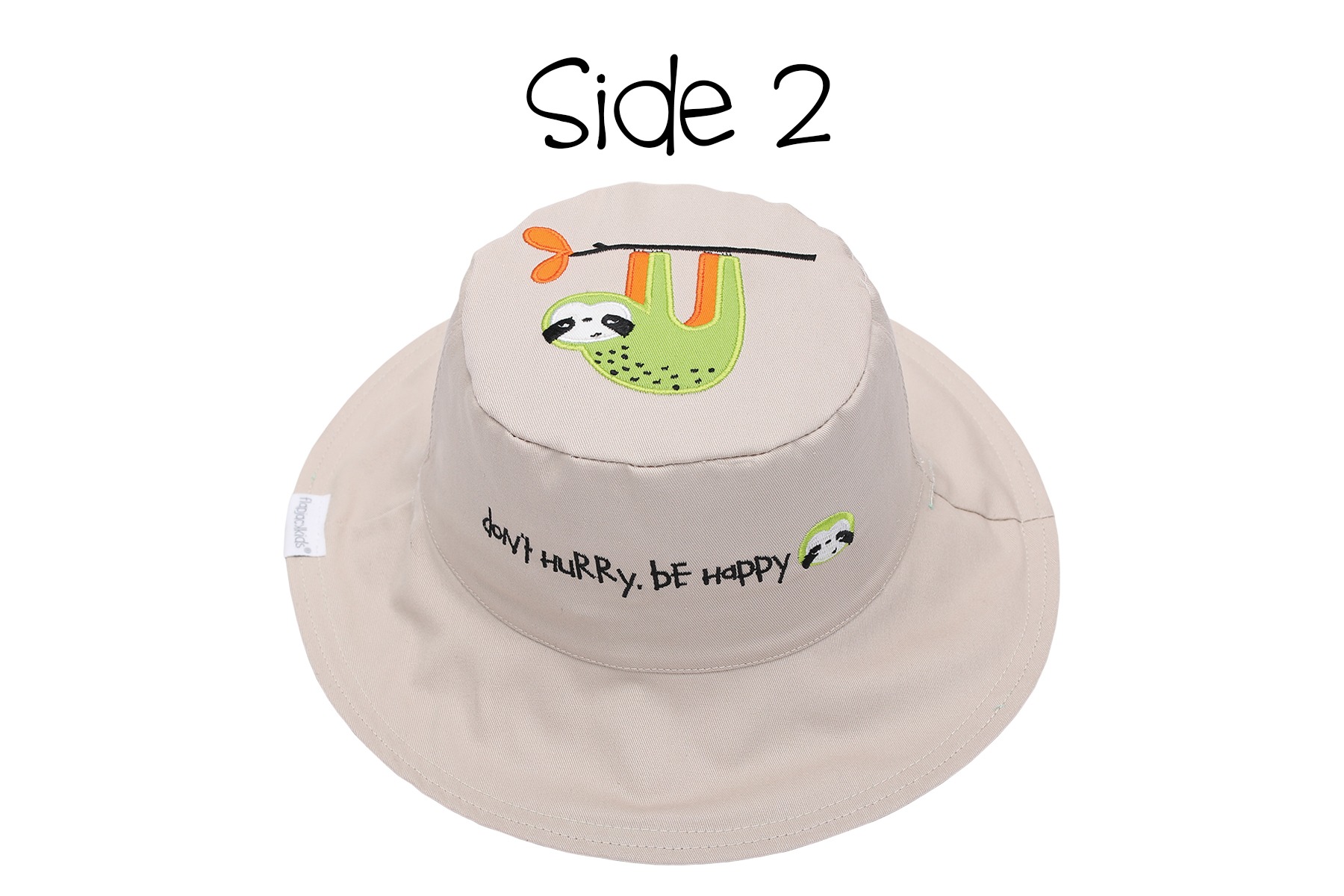 Καπέλο διπλής όψης, αντηλιακό UPF 50+, Lion/Sloth - FlapJackKids