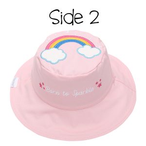Καπέλο διπλής όψης, αντηλιακό UPF 50+, Unicorn/Rainbow – FlapJackKids