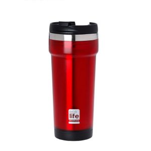 Θερμός για καφέ, ανοξείδωτο, με πλαστικό εξωτερικά, 420ml – Ecolife