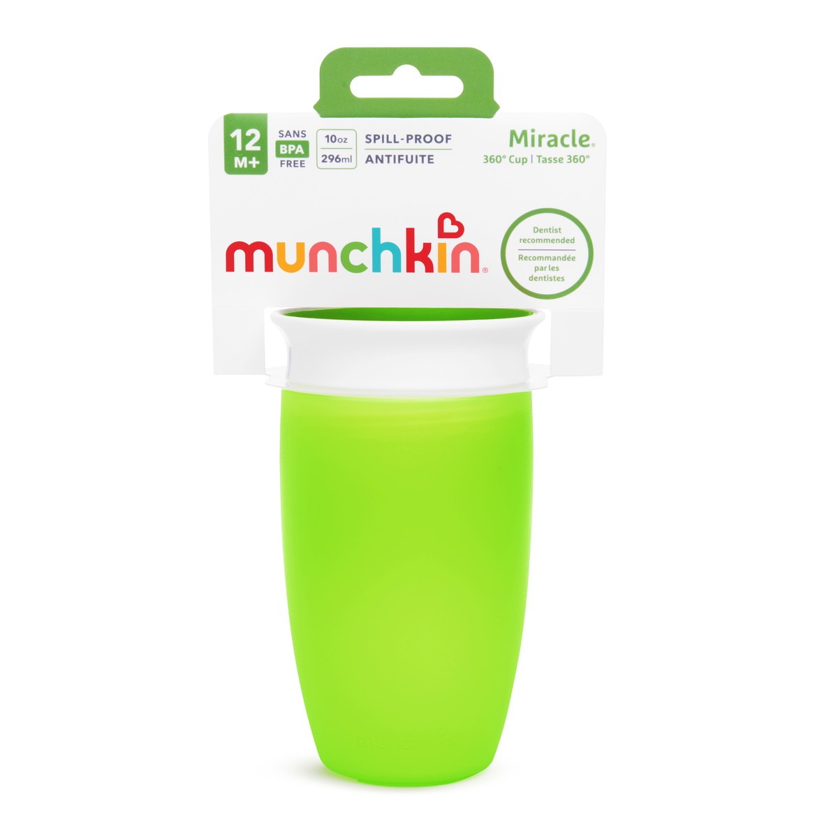 Ποτήρι 360o miracle sippy cup - munchkin πράσινο