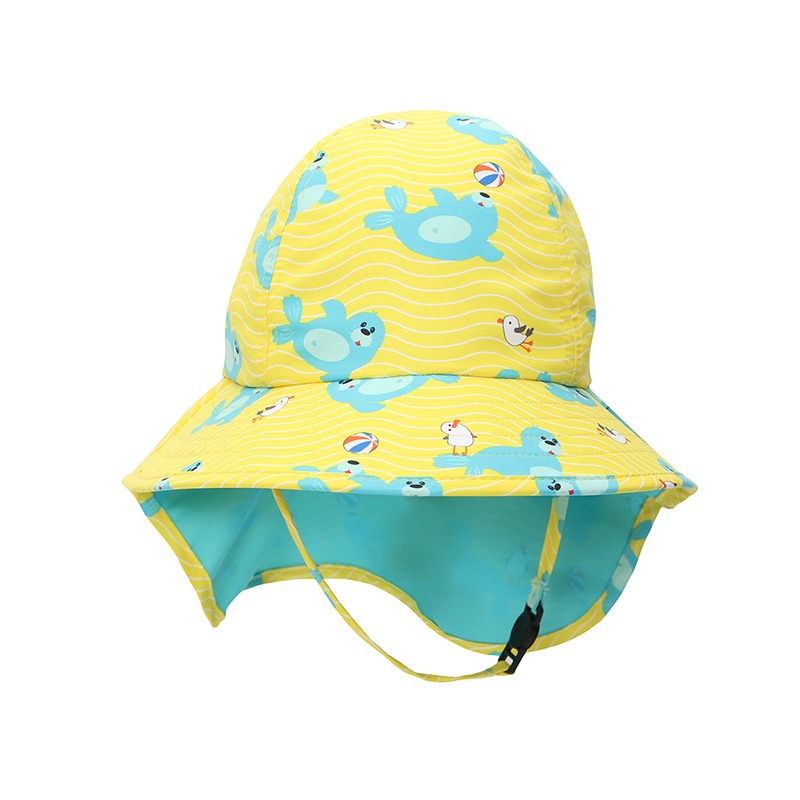 Αντηλιακό καπέλο Cape UPF 50+, Seal - Zoocchini